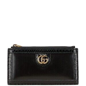 Gucci Python Fragment Wallet Black Leather